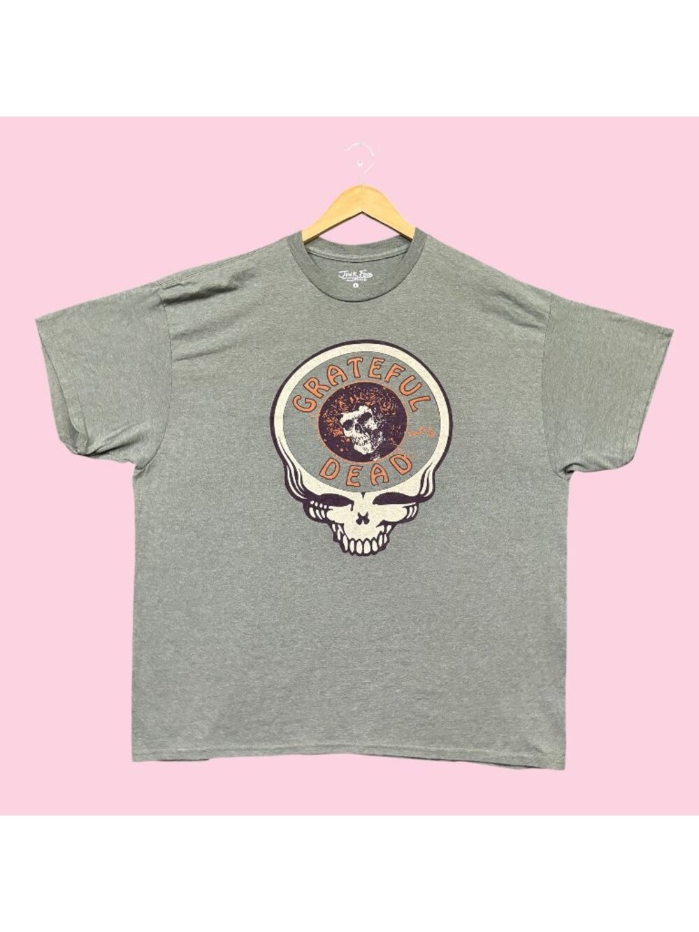 Grateful Dead Steal Your Face Bertha Poster Rock Band Oversized Tee L